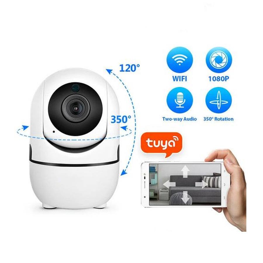 Camara De Seguridad Ip Wifi Robotica 360 Vigilancia App Tuya Mercado clicks