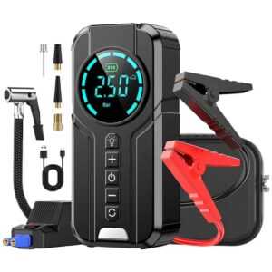 Iniciador De Bateria Compresor Aire Inflador Portatil 2 En 1