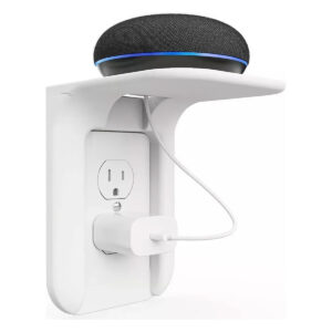 Soporte Pared Para Enchufe Multifuncional Alexa Sin Perforar