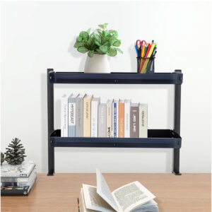 Organizador De Escritorio Estante Prensa Metalico 2 Niveles