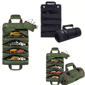 Bolso Organizador Lona Porta Herramientas Verde Musgo 12 kg 6 Bolsillos