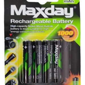 Pila Batería Recargable Aaa X4 Unidades 2800mah 1.2v Ni-mh